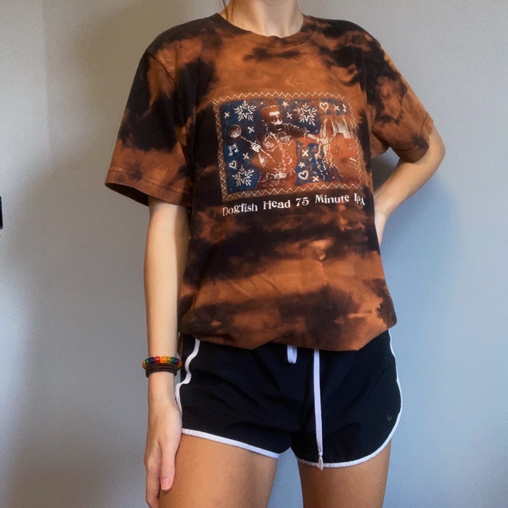 American Apparel bleach dyed tee